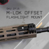 1" Flashlight Mount for M-LOK Rail Systems Flashlight Mounts Monstrum