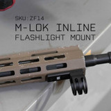 1" Flashlight Mount for M-LOK Rail Systems Flashlight Mounts Monstrum