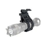 1 inch Diameter Offset Flashlight Mount for Picatinny Rails with Quick Release Accessories Monstrum
