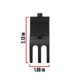 1 inch Diameter Ultra Lightweight Offset Flashlight Mount for Picatinny Rails Accessories Monstrum