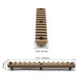 13 Slot/5.25 Inch Picatinny Rail Section for Keymod Accessories Monstrum