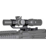 1in Slim Profile Series Offset Picatinny Scope Mount w/Quick Release 1in Scope Rings and Mounts Monstrum