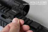 45 Degree Offset 4-Slot Picatinny Rail Mount Red Dot Mounts Monstrum