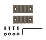 5 Slot/2.2 Inch Picatinny Rail Section for M-LOK | Pack of Two M-LOK Accessories Monstrum