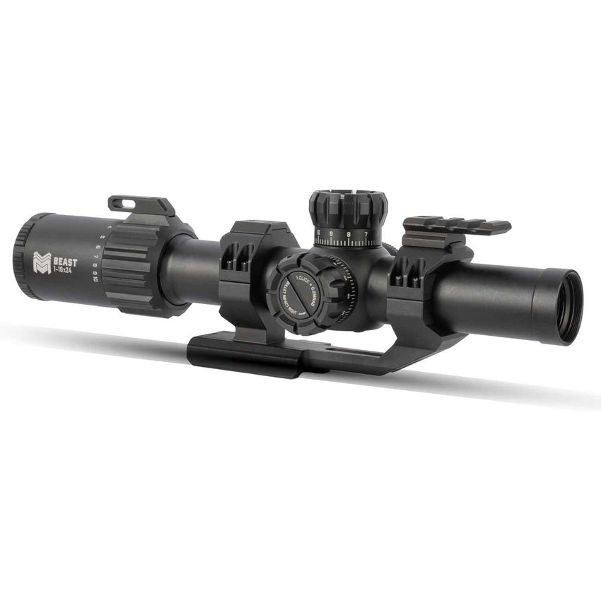 Beast 1-10x24 Second Focal Plane LPVO Series Optics Monstrum