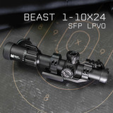 Beast 1-10x24 Second Focal Plane LPVO Series Optics Monstrum