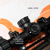 Beast 6-24x50 FFP Scope with Zero Stop & Cantilever Mount Optics Monstrum