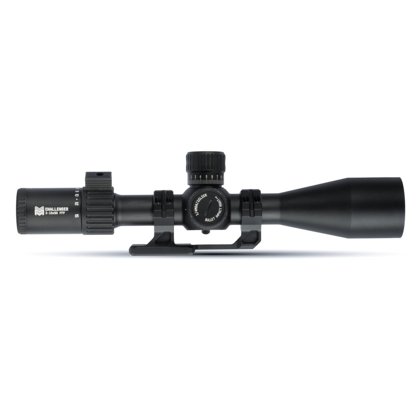 Challenger 3-15x50 FFP Scope with Zero Stop - CM4 - MOA Reticle Optics Monstrum