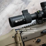 Challenger 3-15x50 FFP Scope with Zero Stop - MM4 - MIL-Dot Reticle Optics Monstrum
