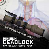 Deadlock Series Scope Mount w/ Picatinny Diving Board Red Dot Mounts Monstrum