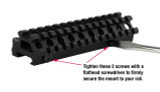 Dual Rail 45/90 Degree Picatinny Scope Riser Mount with Quick Release Accessories Monstrum