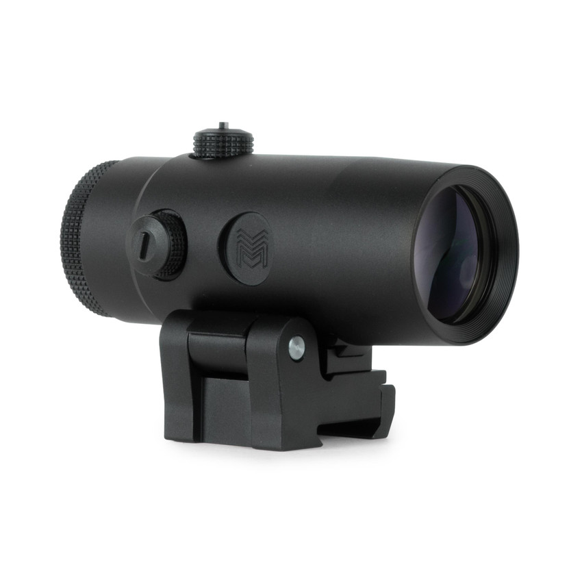 Dynamo 4x Micro Magnifier with Flip-to-Side Mount Optics Monstrum