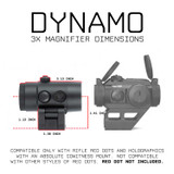 Dynamo Micro Magnifier with Flip-to-Side Mount Optics Monstrum