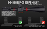 G3 6-24x50 FFP Rifle Scope Optics Monstrum