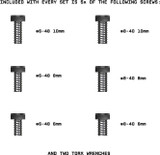 Gunsmithing Screw Set | 6 Sets of Screws, 5 in Each Set | #6-48 and #8-40 in 6mm/8mm/10mm Length Replacement Parts 