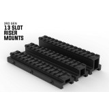 Lockdown Series V3 Lightweight Riser Mount | 13 Slot Mounts Monstrum