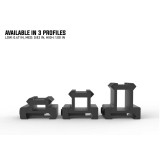 Lockdown Series V3 Lightweight Riser Mount | 3 Slot Mounts Monstrum