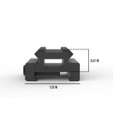 Lockdown Series V3 Lightweight Riser Mount | 3 Slot Mounts Monstrum