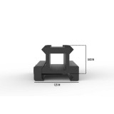 Lockdown Series V3 Lightweight Riser Mount | 5 Slot Mounts Monstrum
