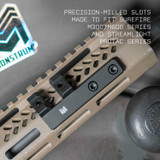 M-LOK Extended 45 Degree Offset Light Mount | Compatible with Surefire M300/M600 Series/Streamlight Protac Series Accessories Monstrum