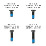 M3 Red Dot Screw Kit | Compatible with RMSc/Holosun 407k/507k/SCS/EPS Carry Red Dots and Optics Ready Sig Sauer P365 Replacement Parts 