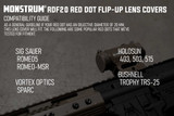 Monstrum Flip-Up Lens Cap Set | for 1x20mm Red Dot Sights Accessories 