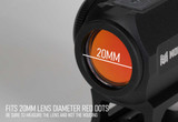 Monstrum Flip-Up Lens Cap Set | for 1x20mm Red Dot Sights Accessories 