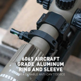 Monstrum Fold Out Rifle Scope Level Bubble | 30 mm Diameter Anti Cant Scope Level Monstrum