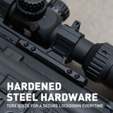 Monstrum Next Level Series Offset Scope Mount with Integrated Anti-Cant Level Bubble 30mm Scope Rings/Mounts Monstrum