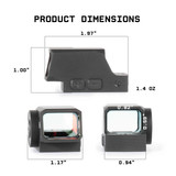 Monstrum Nitro ERD | Enclosed Pistol Red Dot w/ 3 MOA Dot - RMSc Footprint Red Dots Monstrum