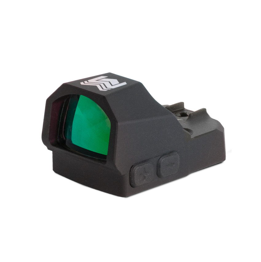 Monstrum Nitro+ Pistol Red Dot w/ 3 MOA Dot | RMR with Rear Backup Sights- V2 Angled Hood New Arrivals Monstrum