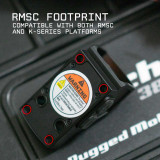 Monstrum Nitro+ Pistol Red Dot w/ 3 MOA Dot | RMSc with Rear Backup Sights- V1 Rounded Hood New Arrivals Monstrum