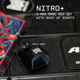 Monstrum Nitro+ Pistol Red Dot w/ 3 MOA Dot | RMSc with Rear Backup Sights- V2 Angled Hood New Arrivals Monstrum