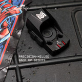 Monstrum Nitro+ Pistol Red Dot w/ 3 MOA Dot | RMSc with Rear Backup Sights- V2 Angled Hood New Arrivals Monstrum