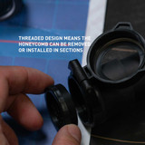 Monstrum Pro Series Flip-Up Scope Lens Covers with Detachable Honeycomb Featured Items Monstrum