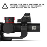 Monstrum Sidewinder Series 30mm Scope Mount with 45 Degree Canted Red Dot Sight Base Red Dot Mounts Monstrum