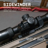 Monstrum Sidewinder Series 30mm Scope Mount with 45 Degree Canted Red Dot Sight Base Red Dot Mounts Monstrum