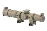 Monstrum Tactical Flip-Up Rifle Scope Lens Covers - Flat Dark Earth Lens Covers/Sunshade Monstrum