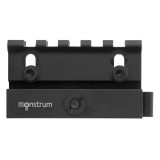 Monstrum Tactical Lockdown Series Adjustable Height Riser Mount with Quick Release | 5 Slot/2.5 inch Accessories Monstrum