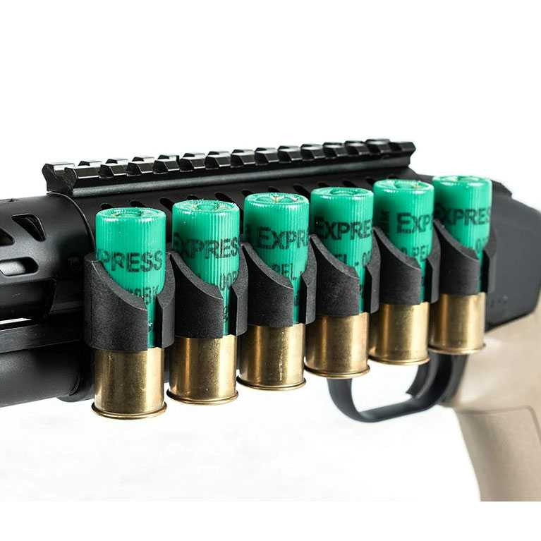 Mossberg 12-Gauge Shell Carrier with Picatinny Rail Mount - 500/590/Shockwave New Items Monstrum