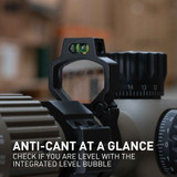 Next Level Series Scope Turret Magnifying Glass w/ Level Bubble 30mm Scope Rings/Mounts Monstrum