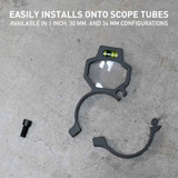 Next Level Series Scope Turret Magnifying Glass w/ Level Bubble 30mm Scope Rings/Mounts Monstrum