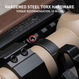 Next Level Series Scope Turret Magnifying Glass w/ Level Bubble 30mm Scope Rings/Mounts Monstrum