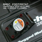 Monstrum Nitro+ Pistol Red Dot w/ 3 MOA Dot | RMSc with Rear Backup Sights- V3 Ridged Hood