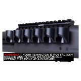 Remington 870 12-Gauge Shotgun Shell Carrier with Picatinny Rail Mount Remington Accessories Monstrum