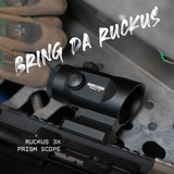 Ruckus 3x Prism Scope with Shake Awake Optics Monstrum