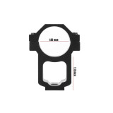 Ruger 10/22 Rifle Scope Rings with See-Through Base | 1in Diameter Accessories Monstrum