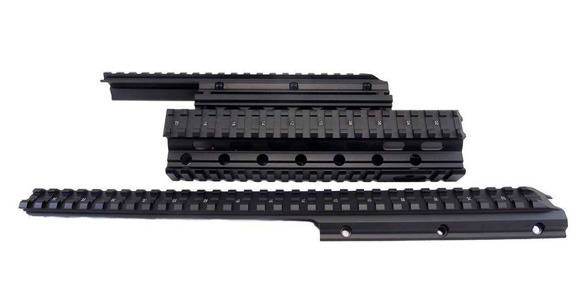 Saiga 12/20 Gauge Shotgun Quad Rail - Black Saiga Monstrum