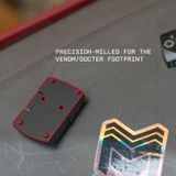 Shrapnel Series Low Profile Micro Red Dot Riser Mount for Venom/Docter, RMR, or RMS/RMSc Accessories Monstrum