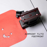 Shrapnel Series Red Dot Riser Mount with Hypergrip QD Quick Release | Compatible with Aimpoint Micro T1/T2 Accessories Monstrum
